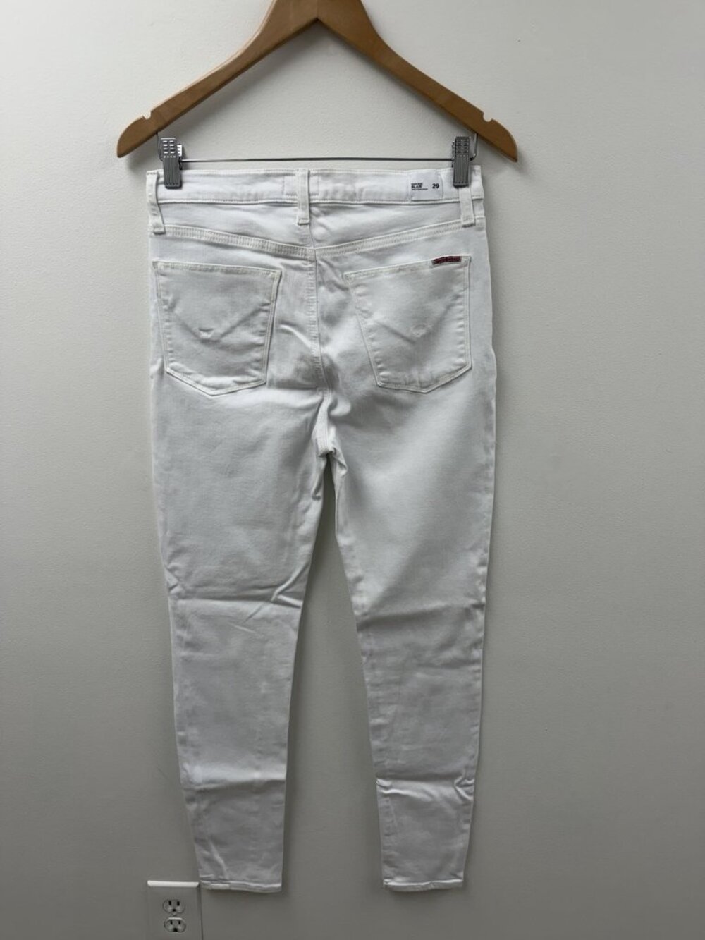 Hudson jeans HIGH RISE BLAIR Ankle SUPER SKINNY White Sz 29 New - Picture 6 of 13